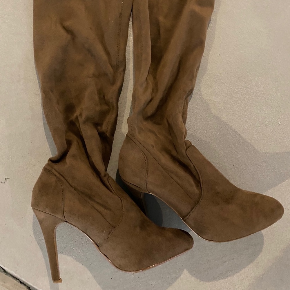 Tan Aldo Slouchy Boots